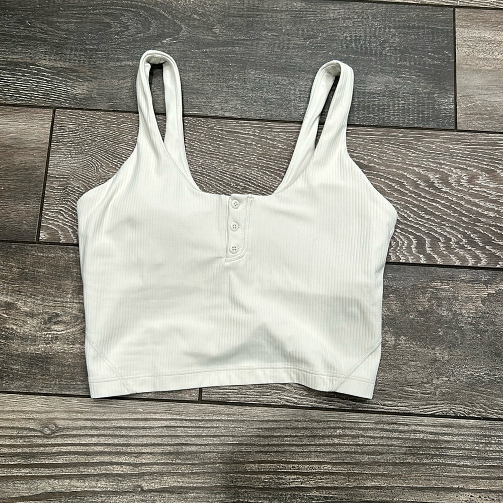 18. Lulu Align Ribbed Henley Tank